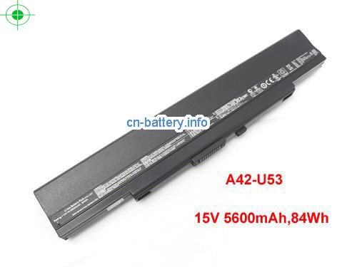 15V ASUS A42-U53 电池 5600mAh, 84Wh 