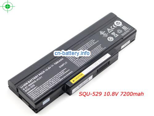 10.8V MSI 957-14XXXP-107 电池 7200mAh