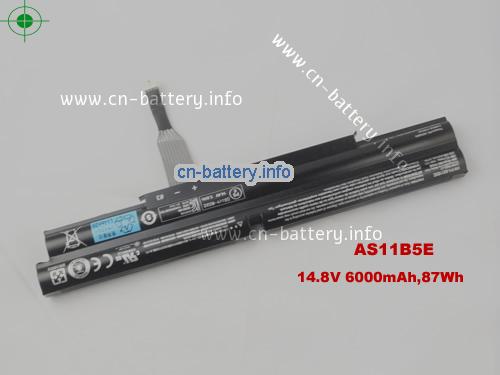 14.8V ACER BT00805018 电池 6000mAh, 87Wh 