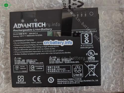 原厂 Advantech Aim-bat-8 可充电 Li-ion 电池 3.8v 4900mah 18.62wh 