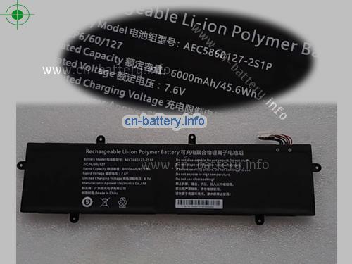 原厂 Apower Aec5860127-2s1p 电池  14-5bb4u 系列 7.6v 45.6wh 