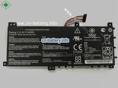 14.4V ASUS B41N1304 电池 3194mAh, 46Wh 