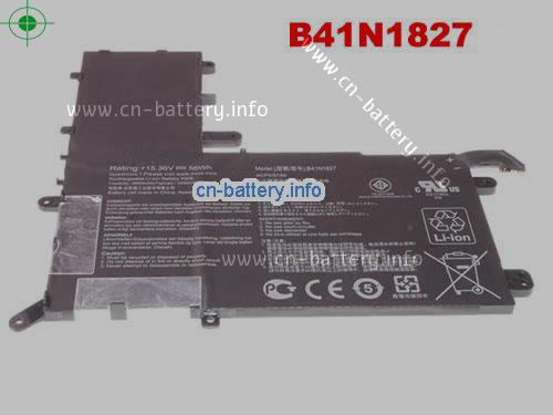 15.36V ASUS B41N1827 电池 3653mAh, 56Wh 