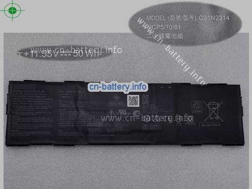 11.55V ASUS C31N2314 电池 4335mAh, 50.00Wh 