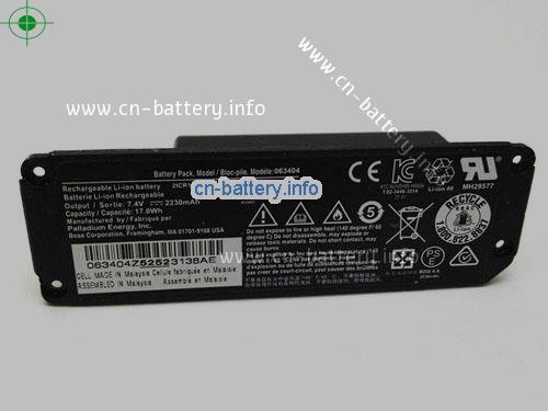 7.4V BOSE 063287 电池 2230mAh, 17Wh 