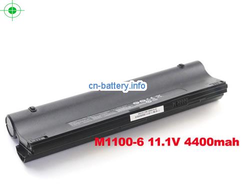 11.1V CLEVO M1100BAT-6 电池 4400mAh, 48.84Wh 