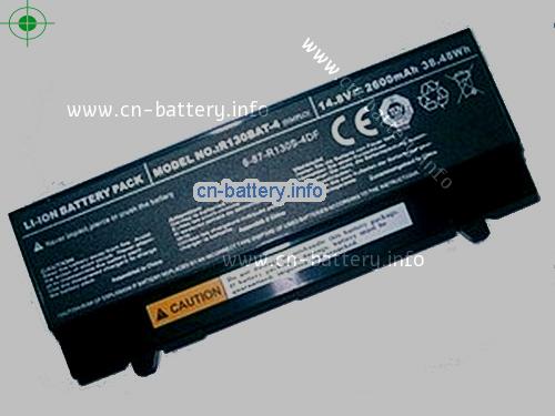 14.8V CLEVO 6-87-R130S-4D72 电池 2600mAh, 38Wh 