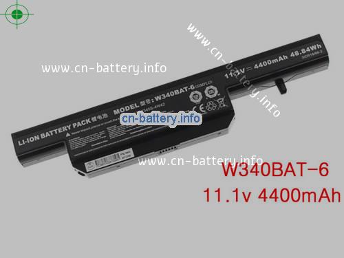 11.1V CLEVO 6-87-W345S-4271 电池 4400mAh, 48.84Wh 