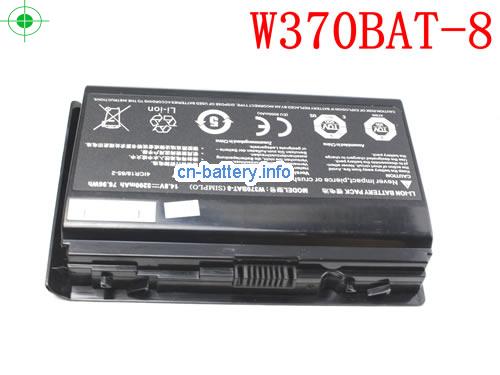 14.8V CLEVO W370BAT-3 电池 5200mAh, 76.96Wh 