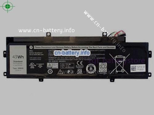 11.1V DELL P22T 电池 3800mAh, 43Wh 