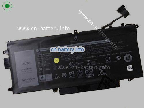 7.6V DELL K5XWW 电池 7890mAh, 60Wh 