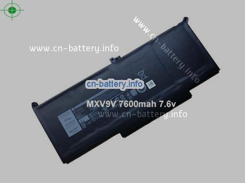 7.6V DELL MXV9V 电池 7500mAh, 60Wh 