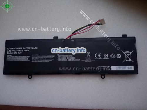 7.4V GIGABYTE GAS-F20 电池 5270mAh, 39Wh 