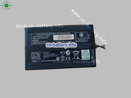 7.4V GIGABYTE GND-D20 电池 4000mAh, 29.6Wh 