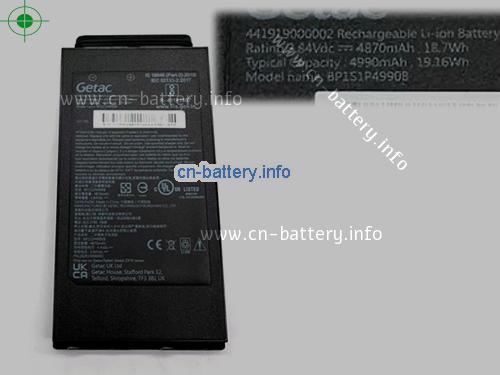 3.84V GETAC BP1S1P4990B 电池 4870mAh, 18.70Wh 