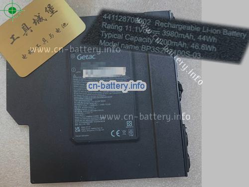 11.1V GETAC BP3S2P2100S-03 电池 4200mAh, 46.60Wh 