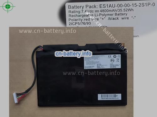 7.4V GETAC ES1AU-00-00-15-2S1P-0 电池 4800mAh, 35.52Wh 