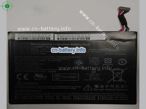 3.8V HP 6027B0130401 电池 4800mAh, 18.24Wh 