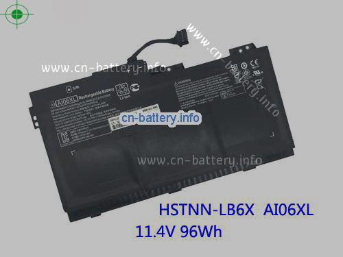 11.4V HP 808451-001 电池 7860mAh, 96Wh 