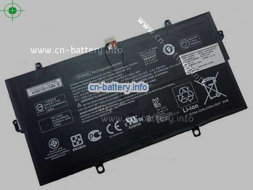 7.7V HP DV04046XL-PL 电池 6180mAh, 48Wh 