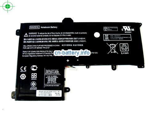 7.4V HP HSTNN-LB5B 电池 3380mAh, 25Wh 