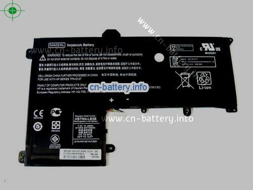 7.4V HP 721895-421 电池 3380mAh, 25Wh 