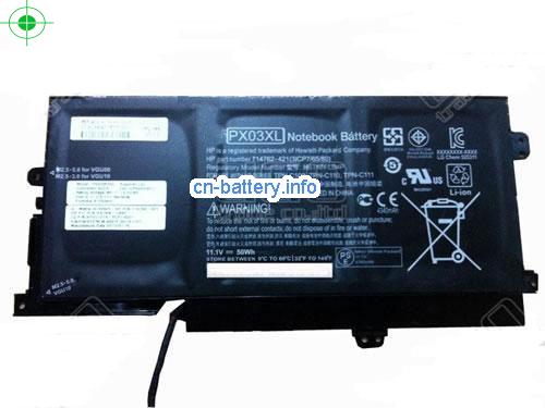 11.1V HP PX03XL 电池 50Wh