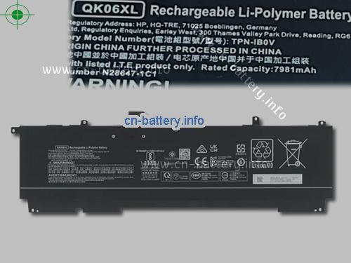 11.55V HP TPN-IB0V 电池 7981mAh, 97.04Wh 