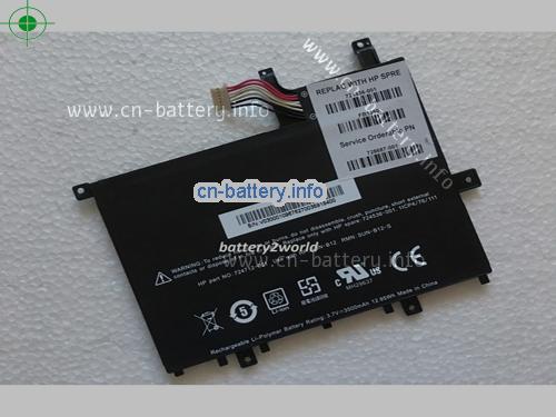 3.7V HP 724536-001 电池 3500mAh, 12.95Wh 