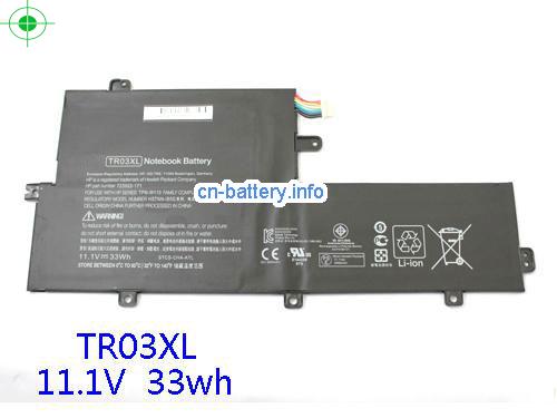 11.1V HP TR03XL 电池 33Wh