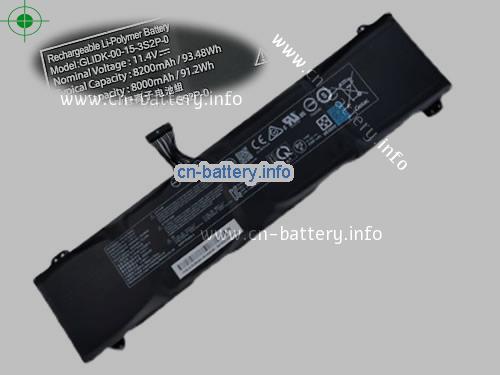  8200mAh, 93.48Wh 高质量笔记本电脑电池 Adata XPG XENIA 15, GLIDK-00-15-3S2P-0, 