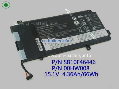 15.2V LENOVO FRU P/N 00HW009 电池 4400mAh, 66Wh 