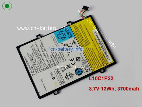 3.7V LENOVO L10C1P22 电池 3700mAh, 13Wh 