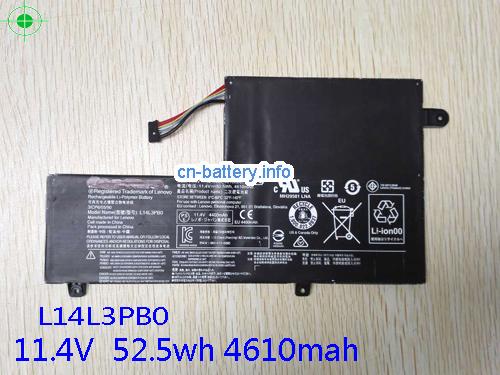 11.4V LENOVO L14L3PBO 电池 4610mAh, 52.5Wh 