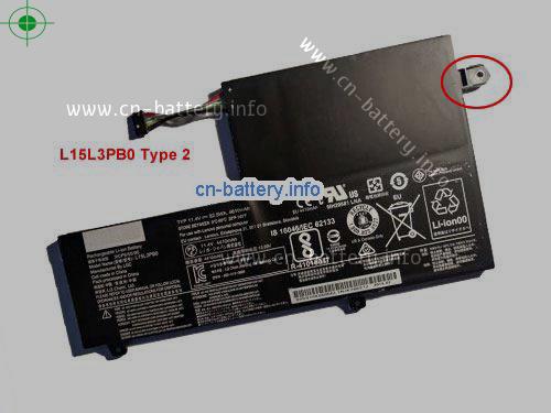 11.4V LENOVO L15M3PBO 电池 4610mAh, 52.5Wh 