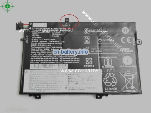 11.1V LENOVO 5B10W13897 电池 4050mAh, 45Wh 