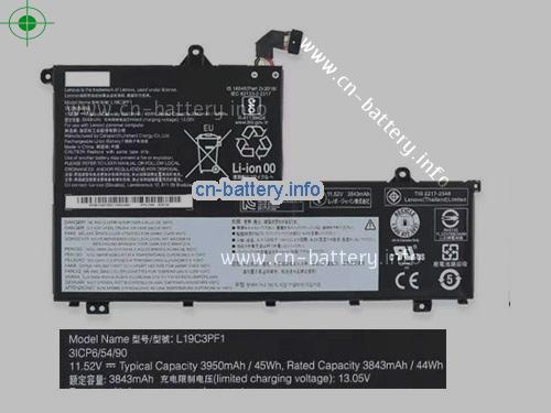 11.52V LENOVO L19C3PF0 电池 3950mAh, 45Wh 