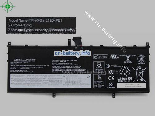 7.68V LENOVO L19D4PD1 电池 7820mAh, 60Wh 