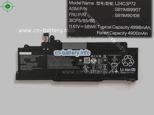 11.61V LENOVO 5B11M90106 电池 4998mAh, 58.00Wh 