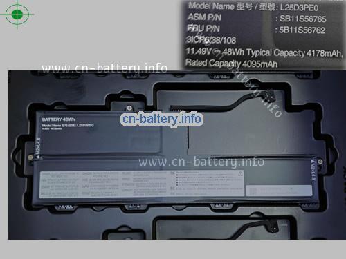 11.49V LENOVO L25D3PE0 电池 4178mAh, 48.00Wh 