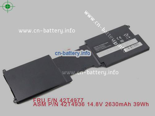 14.8V LENOVO ASM 42T4936 电池 2630mAh, 39Wh 