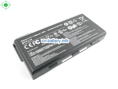 11.1V MSI 31CR18/65-2 电池 4400mAh, 49Wh 