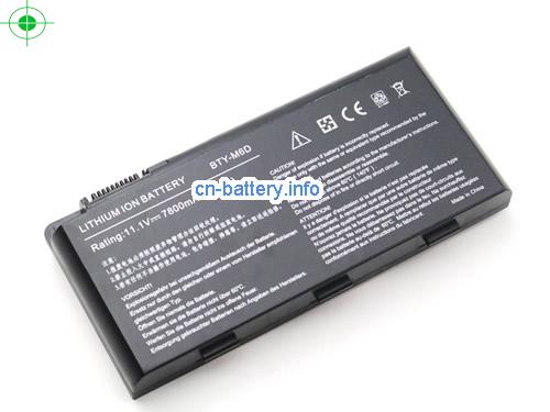 11.1V MSI S9N-3496200-M47 电池 7800mAh, 87Wh 