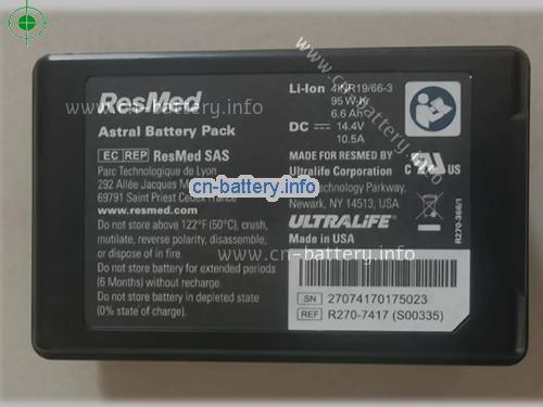 New 原厂 Ref R270-7652 R270-7417  Resmed Astral 100 150 Ventilator Ultralife B 
