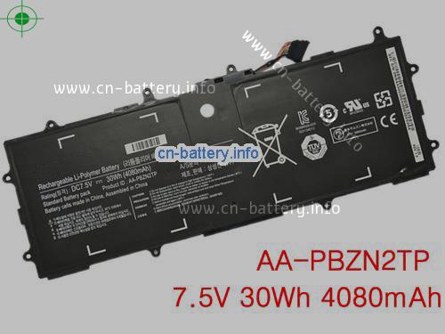 7.5V SAMSUNG AAPBZN2TP 电池 4080mAh, 30Wh 