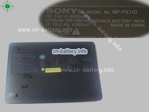 原厂 Np-fx110 电池  Sony Portable Dvd Players 7.4v 3800mah 
