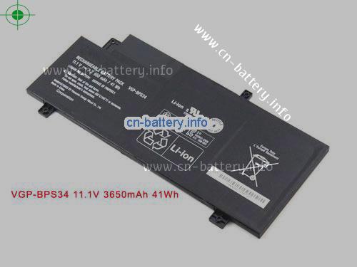 11.1V SONY VGPBPS34 电池 3650mAh, 41Wh 