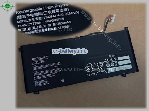 15.48V SIMPLO V540BAT-4-73 电池 4650mAh, 73.00Wh 