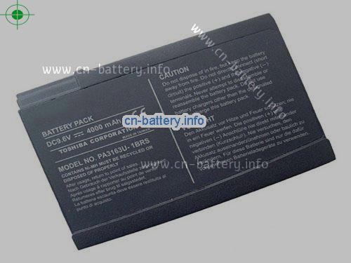 9.6V TOSHIBA K000009400 电池 4000mAh, 38Wh 