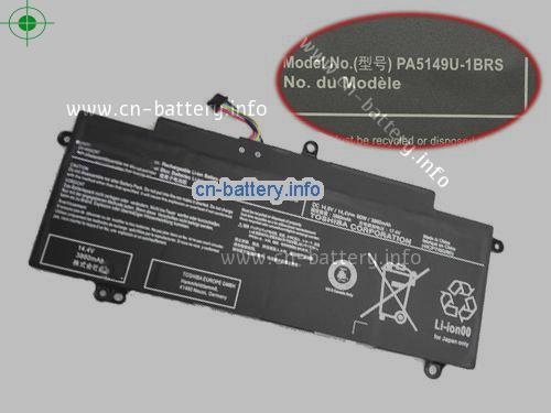 14.4V TOSHIBA PA5149U 电池 3860mAh, 60Wh 